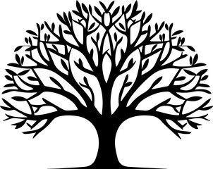 Obraz premium silhouette of tree