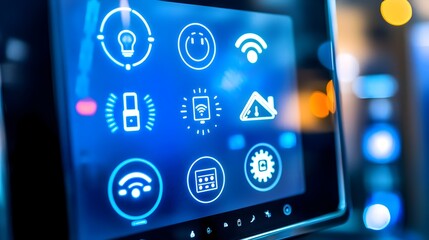 A modern smart home showcasing state of the art app controlled lighting security and thermostat systems for a seamless energy efficient and convenient lifestyle