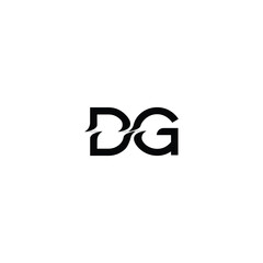 DG monogram logo design letter text name symbol monochrome logotype alphabet character simple logo