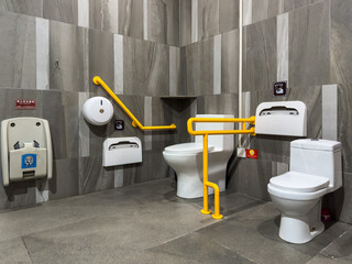 Modern Accessible Bathroom Design with Safety Features and Stylish Aesthetics
