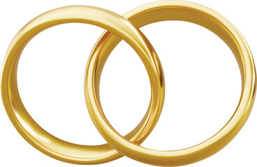 Gold and silver couple ring 3d marriage jewelry