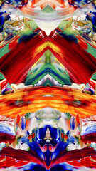 Fototapeta premium Abstract background art . Ethnic pattern. Mixtures of oil paint. Trendy hand painting canvas. Wall decor and Wall art prints Idea. 3D Texture. Art object