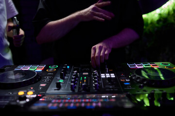 Audio Mixing Console in a Recording Studio with advanced sound production capabilities