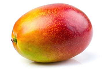 Ripe mango on white background
