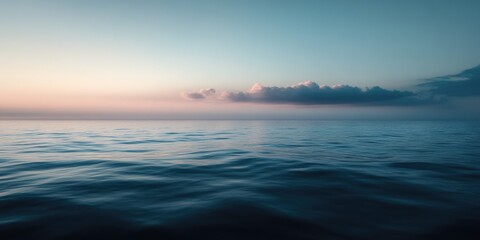 Obraz premium Serene Sunset Ocean Scenery