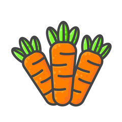 Naklejka premium Carrot Icon