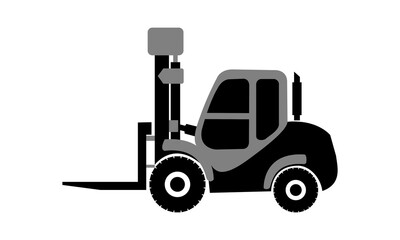 Mini forklift illustration design vector