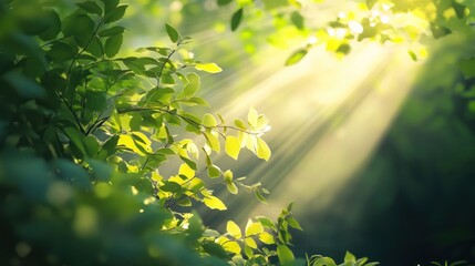 Obraz premium Sunlight Through Leaves