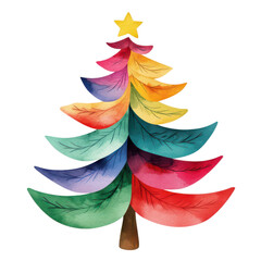 Obraz premium Festive Christmas Tree Clipart Set for Holiday Celebrations and Seasonal Decor