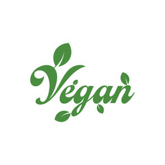 vegan icon on white background	