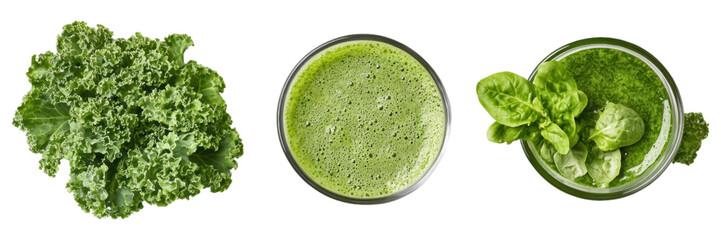 Green Smoothie Ingredients   Kale  Spinach  Fresh Juice  Detox Drink