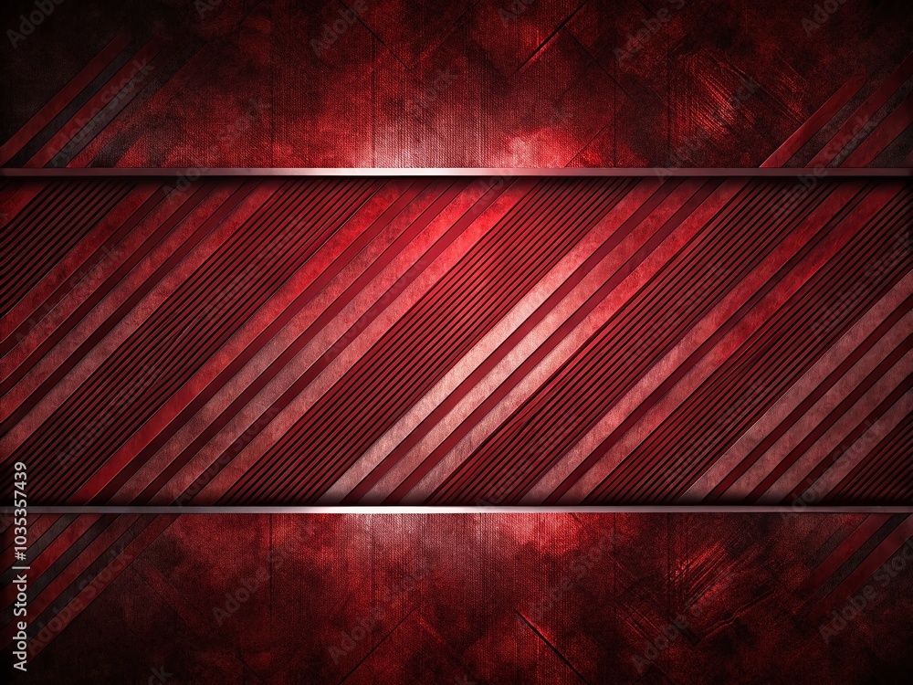 Poster Dark Red Grunge Stripes Abstract Vector Background for Tech Design