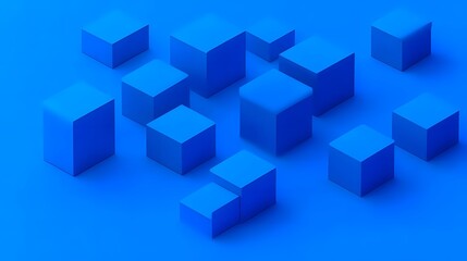 Abstract 3d render, modern background design with geometric shapes