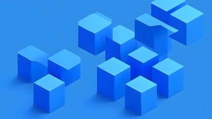 Obraz premium Abstract 3d render, modern background design with geometric shapes