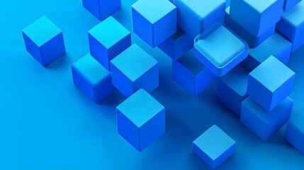 Obraz premium Abstract 3d render, modern background design with geometric shapes