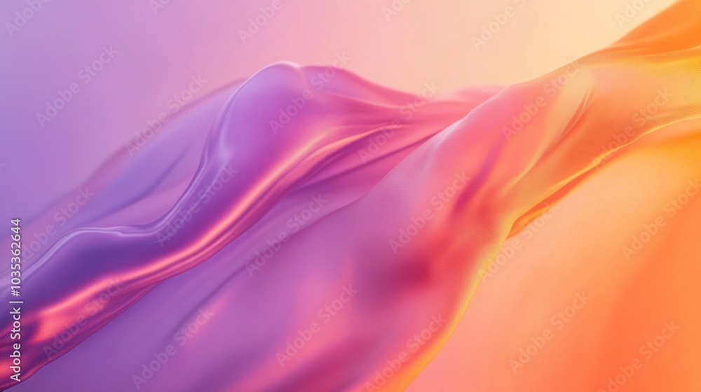 Poster blurred color transitions, forming a smooth and gentle abstract gradient background