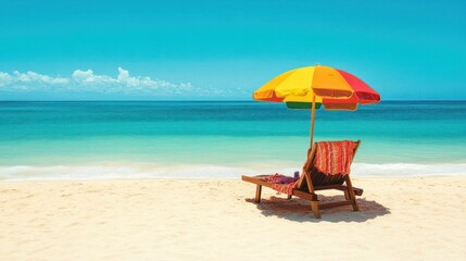 Fototapeta premium colorful umbrella, set against the backdrop of soft