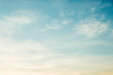 Soft cloudy is gradient pastel,Abstract sky background in sweet color.