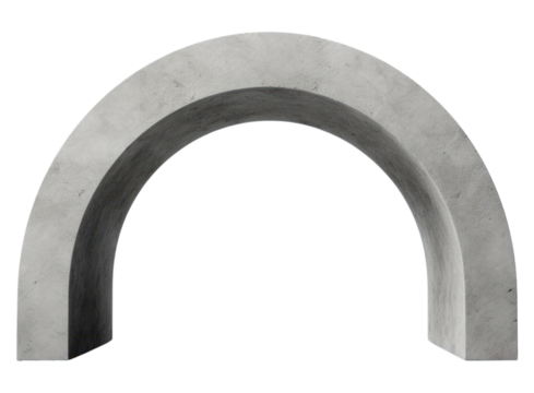 PNG Basic arc shape architecture concrete simplicity.