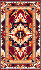 Geometric and Organic Doodle Tile and Carpet Designs with White Borders | Hand-drawn, Abstract, Floral, and Symmetrical Patterns in Soft Pastel and Earth Tones