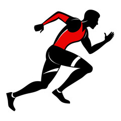 Runner Silhouette vector illustration