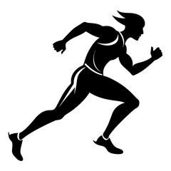 Runner Silhouette vector illustration