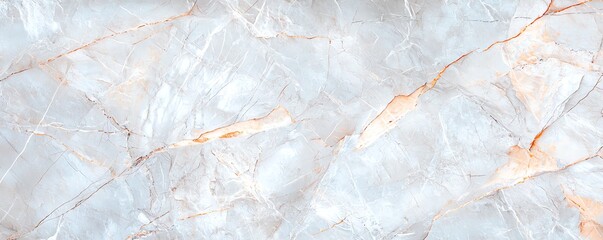 Fototapeta premium Elegant marble texture featuring soft gray tones and golden veins, perfect for backgrounds, interiors, and design projects.
