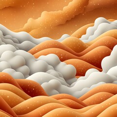 Obraz premium Retro Cosmic Style Seamless Pattern Design
