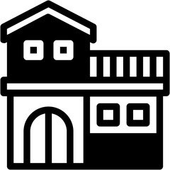Vector Icon Home, House, Construction, Buildings, Real Estate, Property