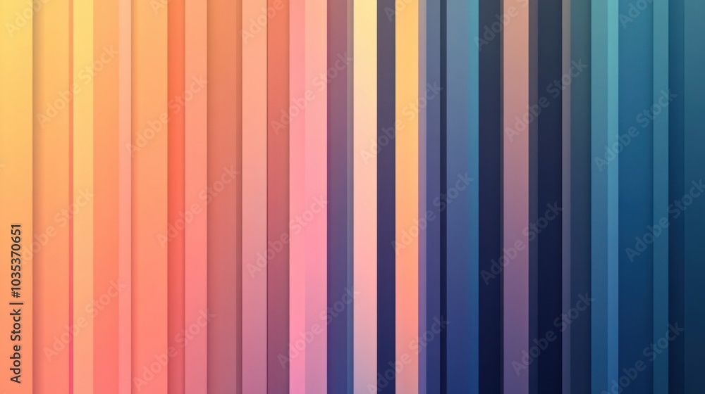 Poster gradual gradient with soft transitions from warm to cool colors, forming a serene abstract backgroun