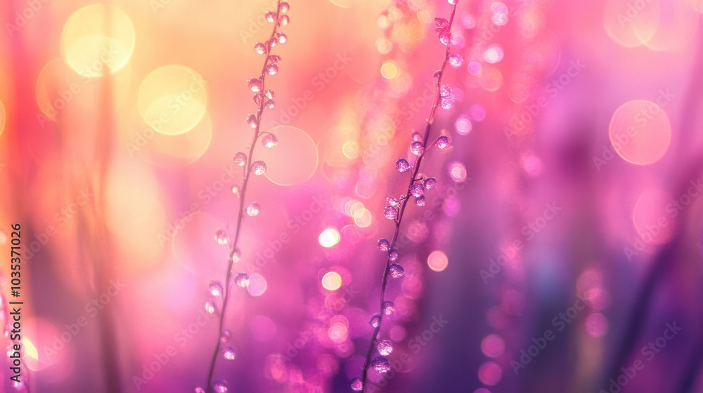 Poster soft focus bokeh lights in various colors, creating a dreamy and abstract background