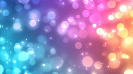 Obraz premium Soft focus bokeh lights in various colors, creating a dreamy and abstract background