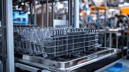 Production Dishwasher in the factory