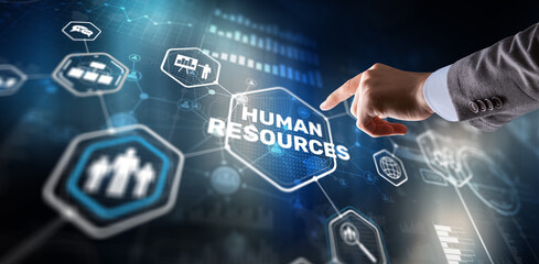 New Human resource management. HR. Team Building and recruitment concept