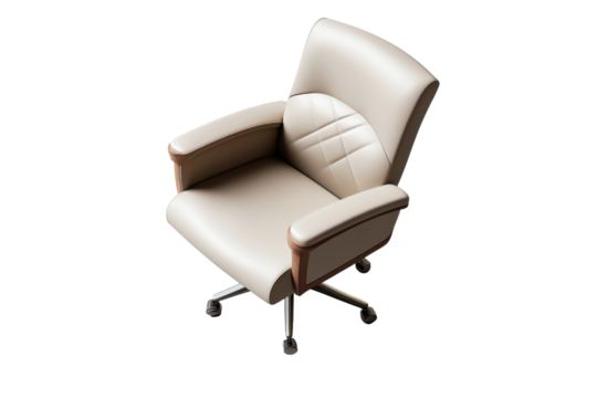 Modern Folding Conference Chair with Isolated on Transparent Background