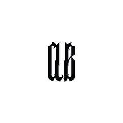 AB monogram logo design letter text name symbol monochrome logotype alphabet character simple logo