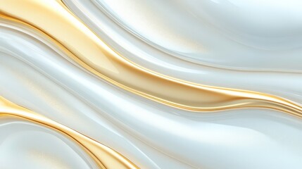 Obraz premium A gold and white striped background with a gold and white line