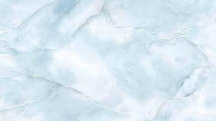 Fototapeta premium Cracked white and light blue marble pattern