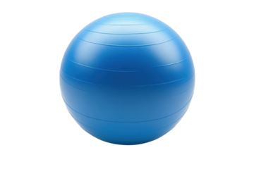 Inflatable Exercise Ball with Hand Pump for Home Workouts and Physical Therapy with Isolated on Transparent Background