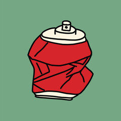 cute hand drawn spray paint bottle illustration