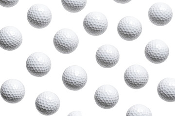 Premium Quality Golf Balls for Enhanced Performance on the Course with Isolated on Transparent Background