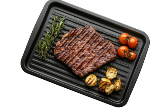 Electric Griddle with Adjustable Temperature Control for Perfectly Cooked Meals with Isolated on Transparent Background