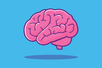 Brain Vector Illustration for Medical and Neuroscience Projects