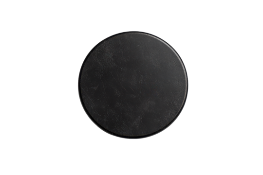 Customizable Hockey Puck Designed for Personalized Logos and Team Names with Isolated on Transparent Background