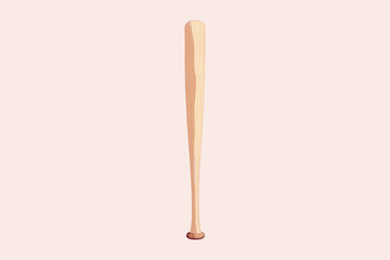 Baseball Bat and Stick Icon Vector for Competitive Sports
