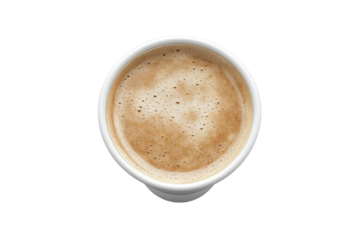 Elegant Ceramic Cup Perfect for Coffee, Tea, or Hot Beverages with Isolated on Transparent Background