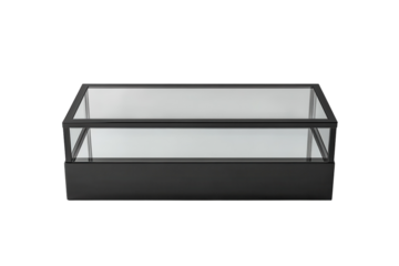 Secure Locking Display Case for Collectibles and Memorabilia with Isolated on Transparent Background