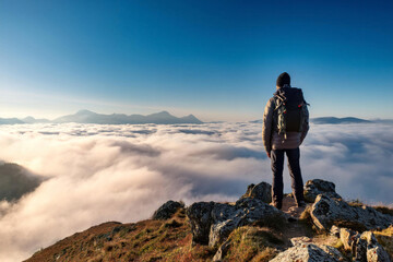 Fototapeta premium hiking in the mountains
