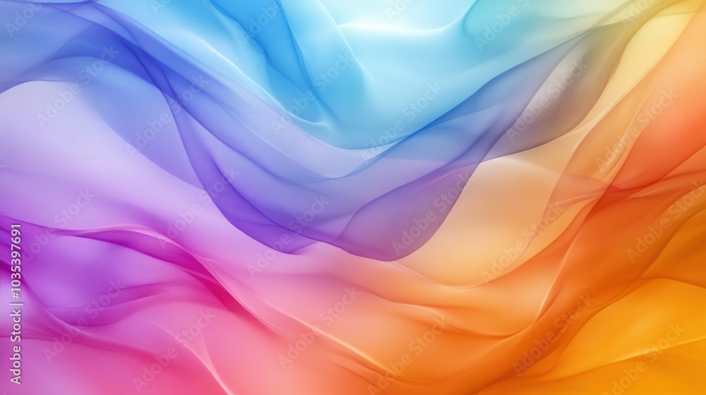 Poster gradient mesh of colors softly blending, forming a smooth and seamless abstract background