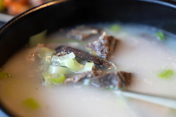 beef bone soup, a Korean cuisine